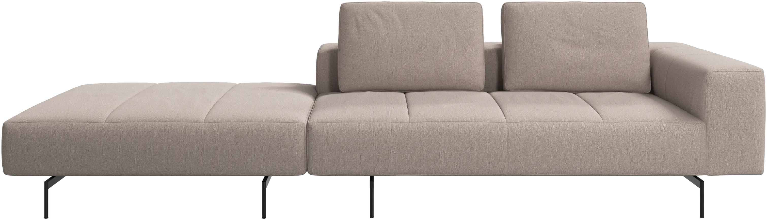 Amsterdam sofa with footstool on left side