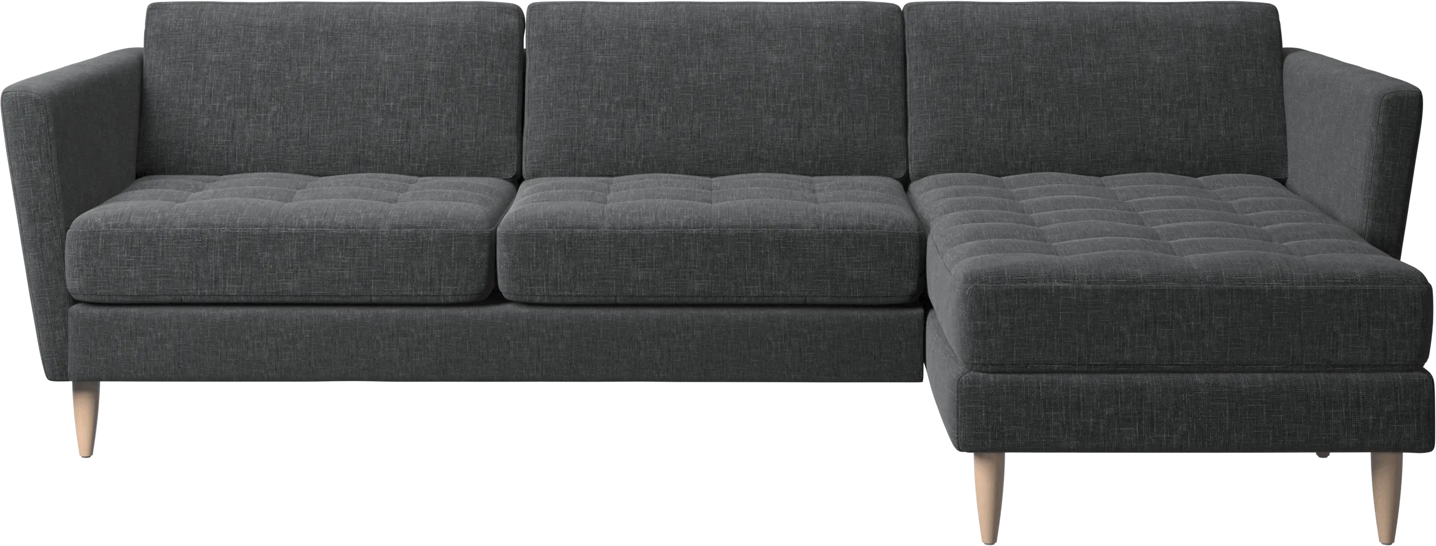 Osaka sofa with resting unit, tufted seat