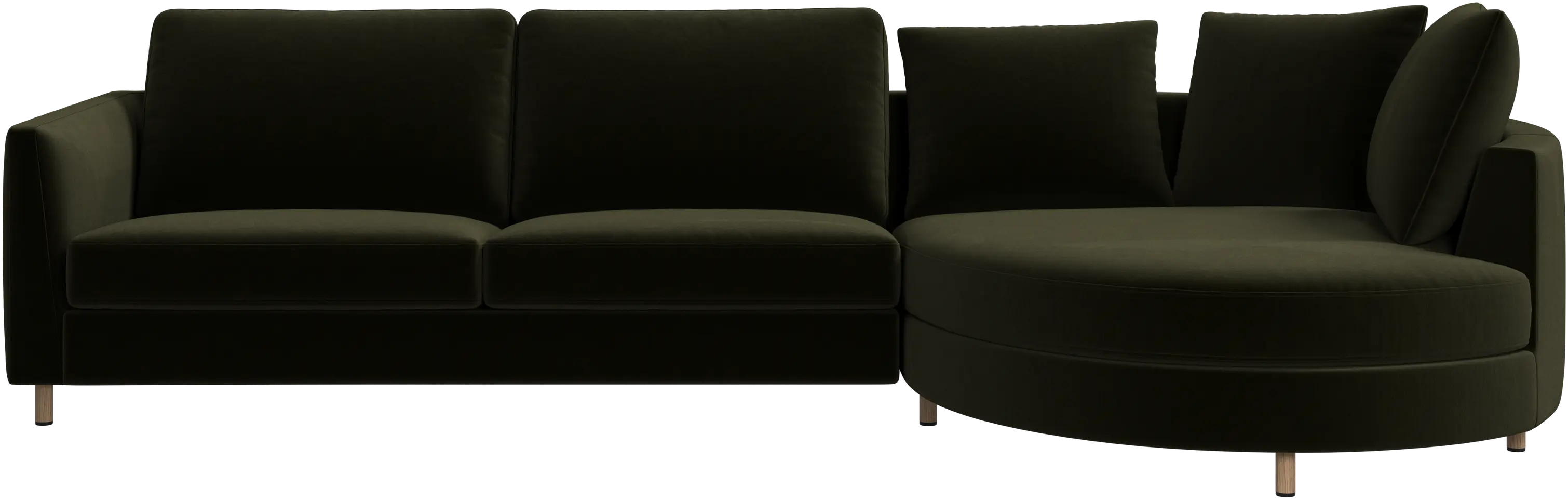 Sofá Indivi con módulo chaise-longue a la derecha