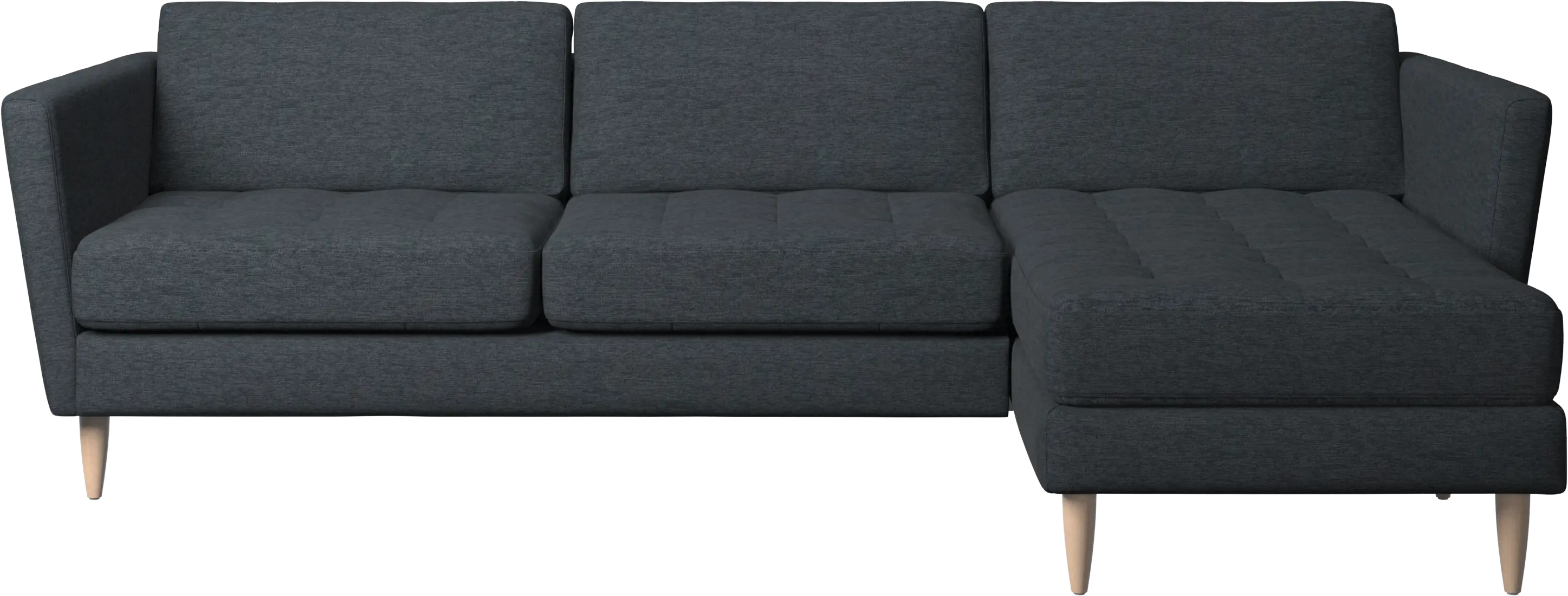 Osaka sofa with resting unit, tufted seat