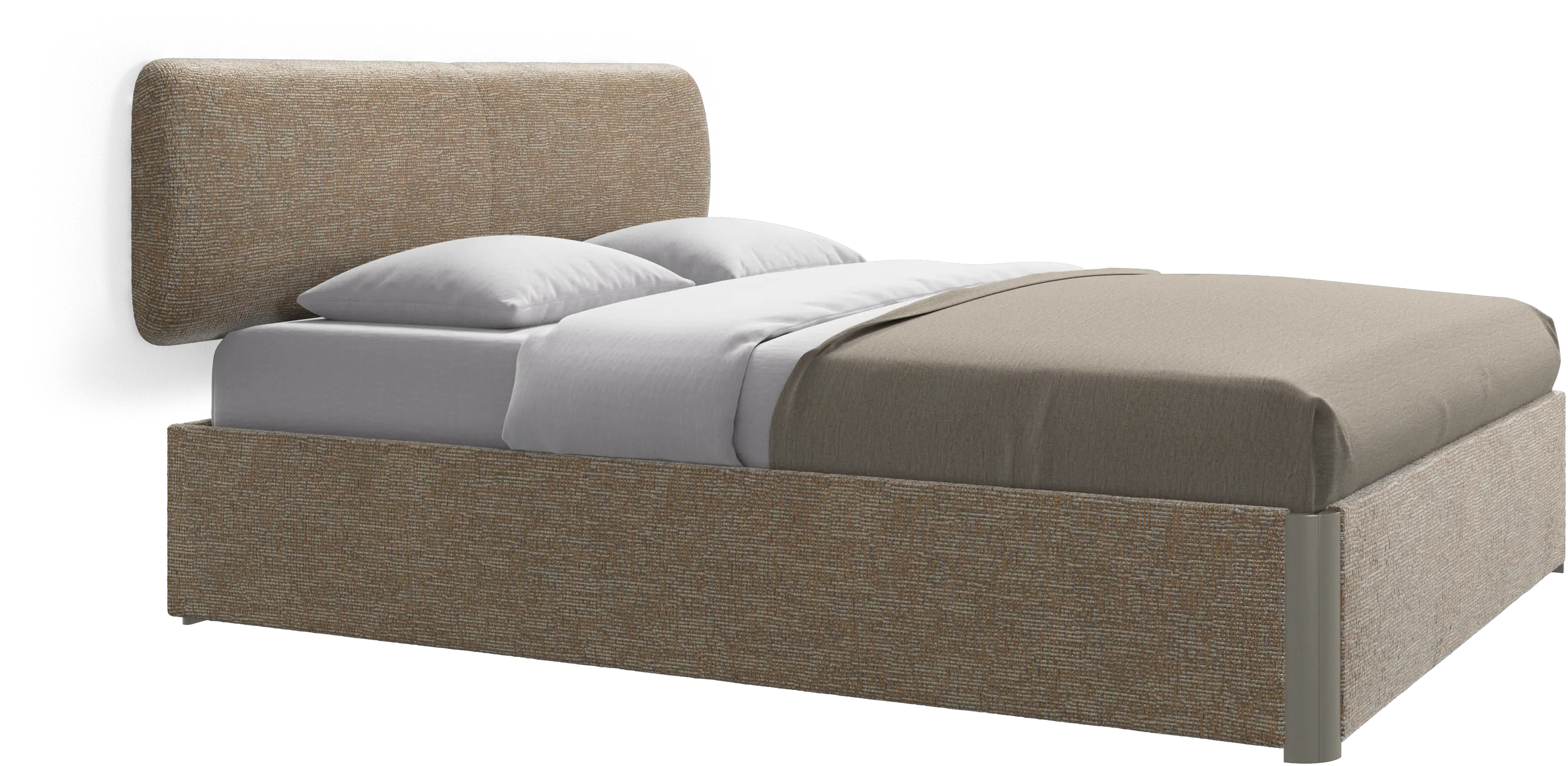 Element 床、壁掛け式ヘッドボード、スラット付き、マットレス除外