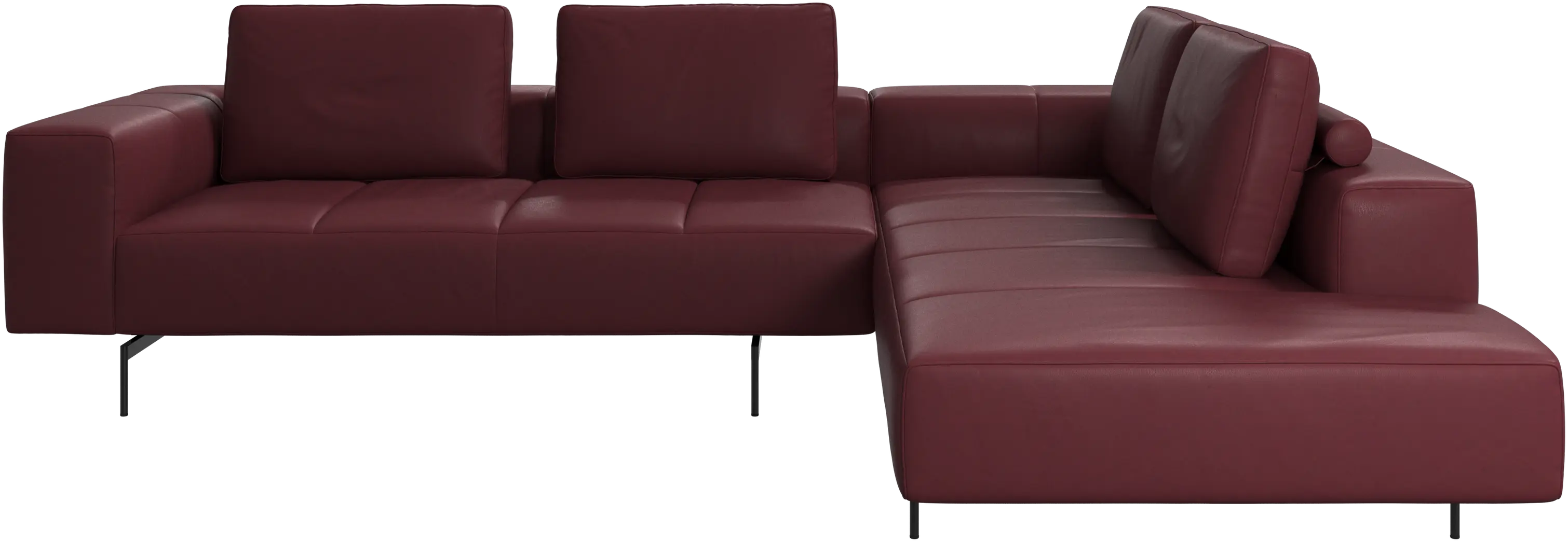 Amsterdam corner sofa with lounging unit