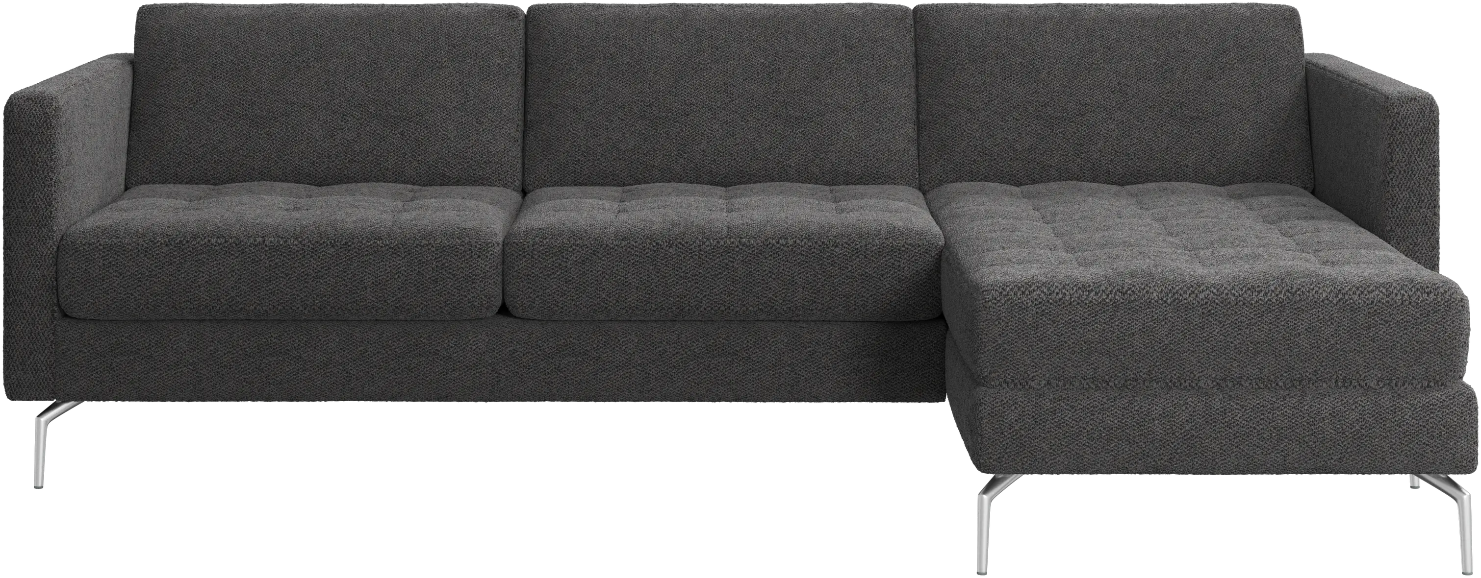 Osaka sofa with resting unit, tufted seat