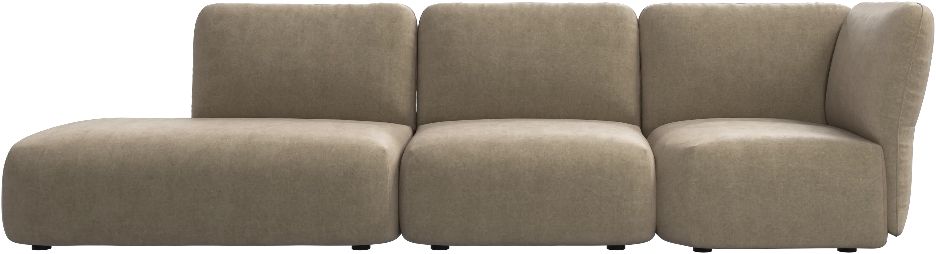 Paraggi sofa with lounging unit right