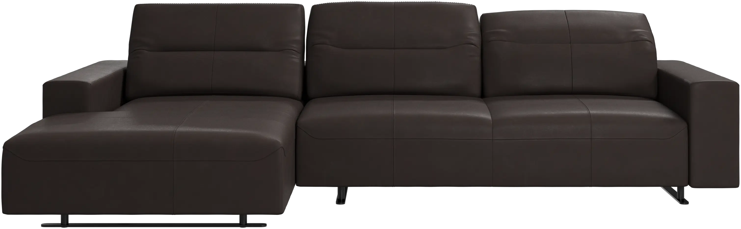 Hampton sofa with adjustable back and resting unit left side