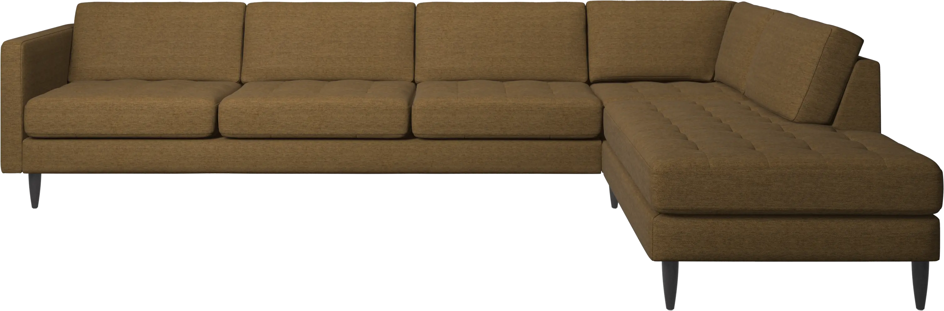Osaka corner sofa with lounging unit, tufted seat