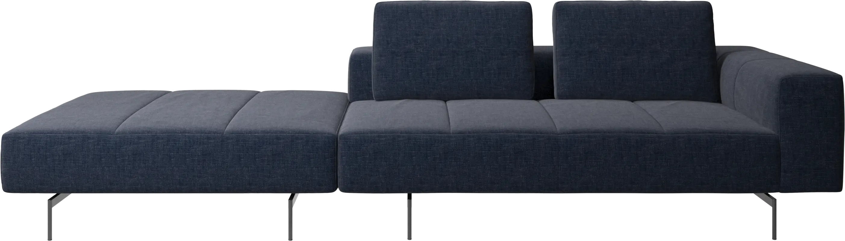 Amsterdam sofa with footstool on left side