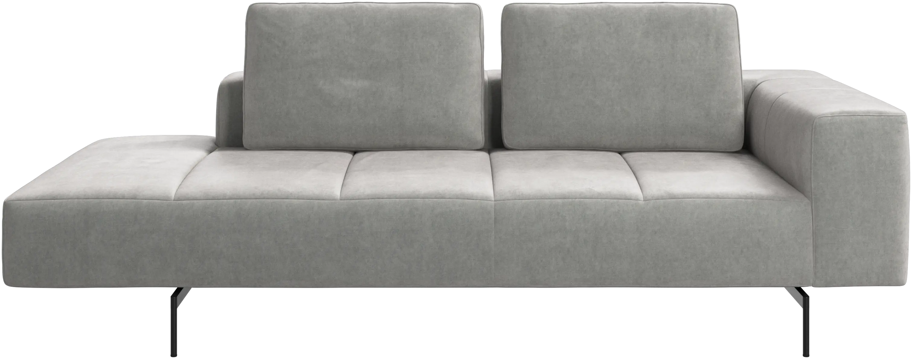 Amsterdam resting module for sofa, armrest right, open end left