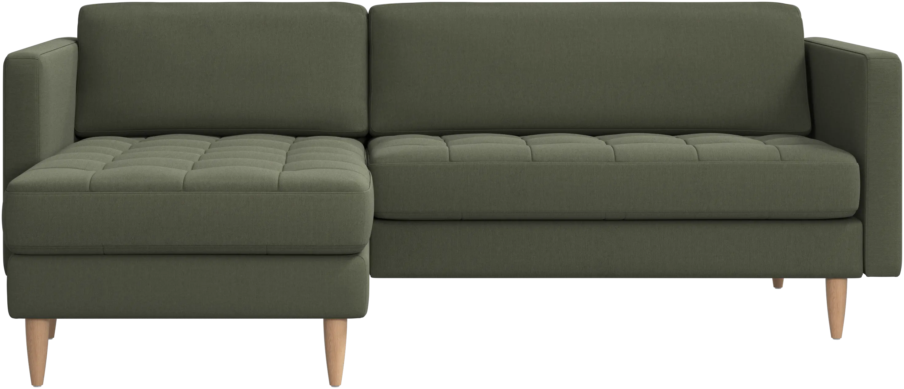 Osaka sofa with resting unit, tufted seat