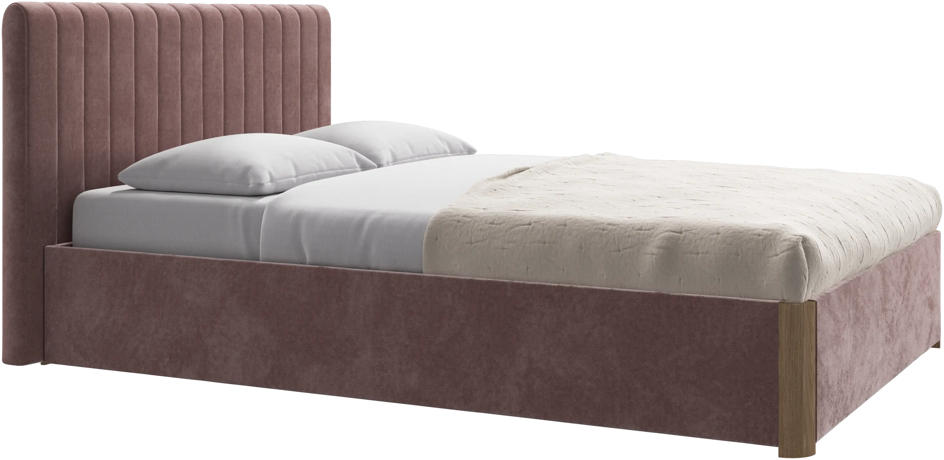Element bed, bed-mounted headboard, with slats, excl. mattress