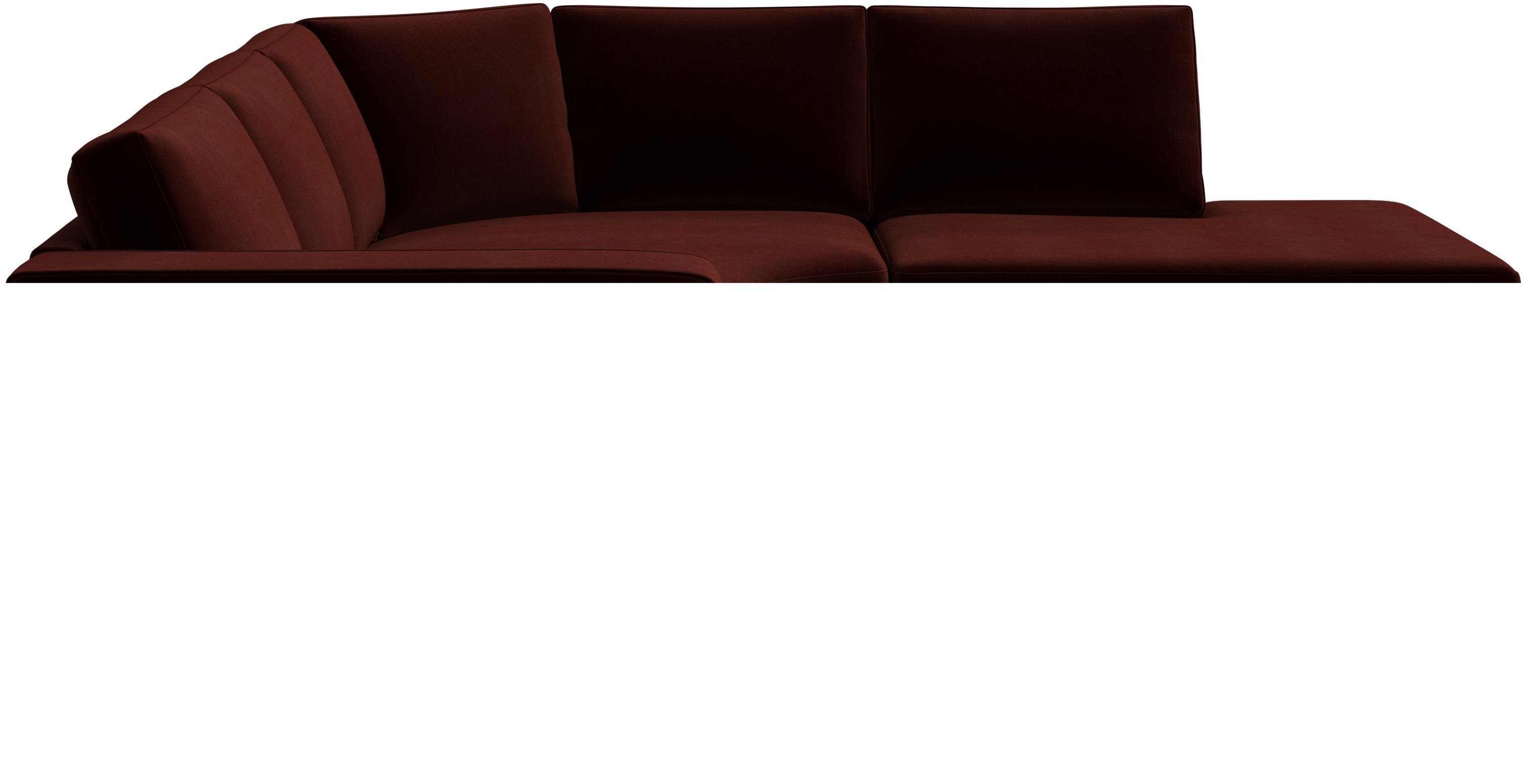 Sofa Indivi z okrągłym modułem wypoczynkowym