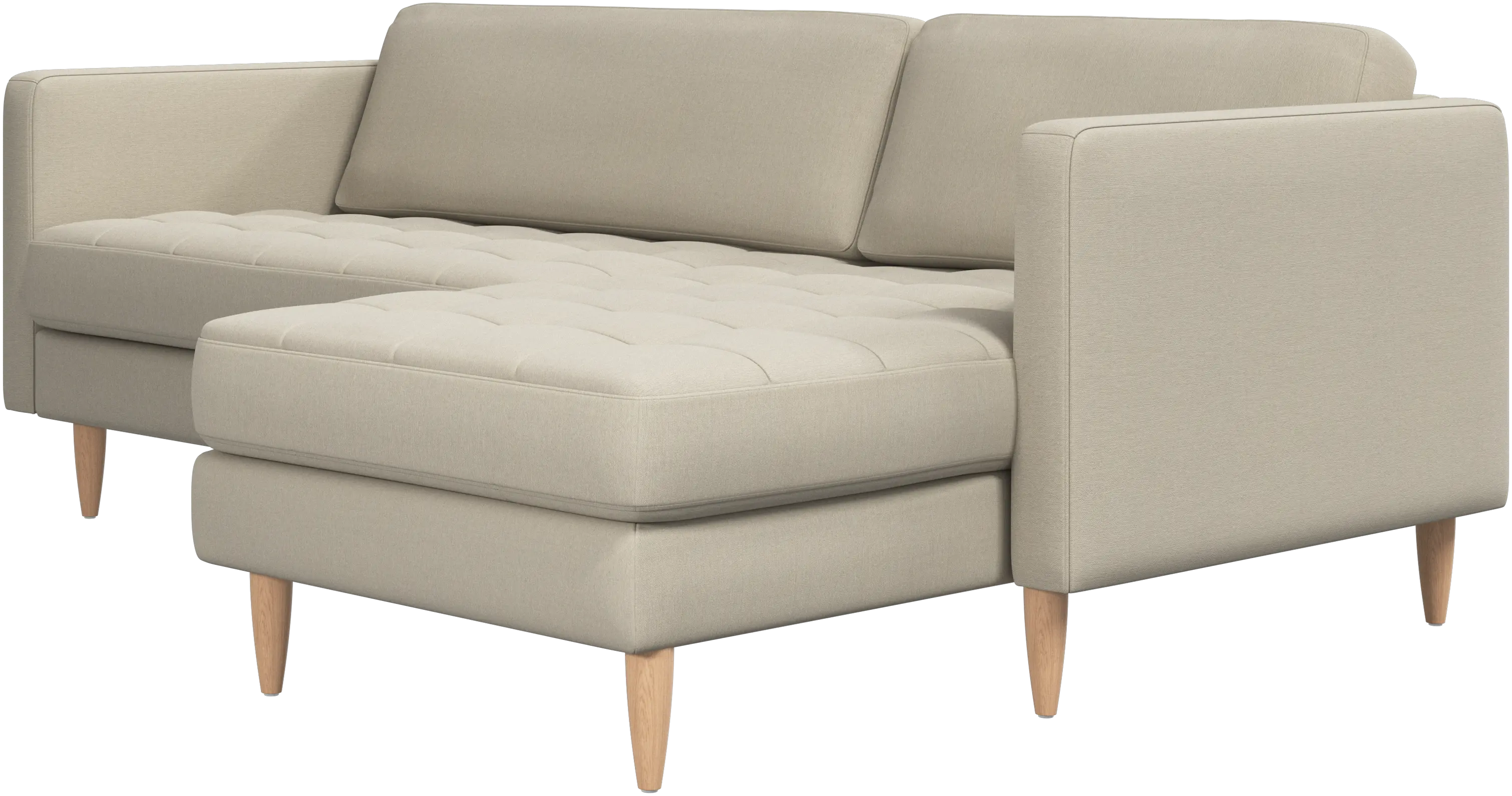 Osaka sofa with resting unit, tufted seat