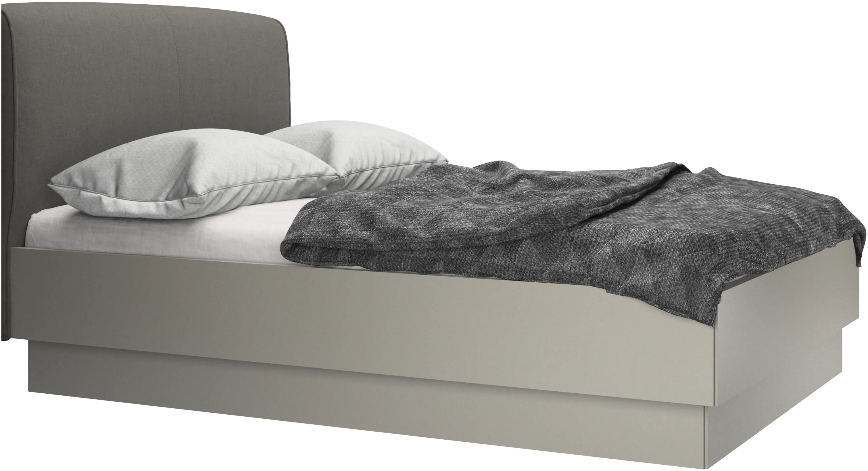 Houston, upholstered bed with storage