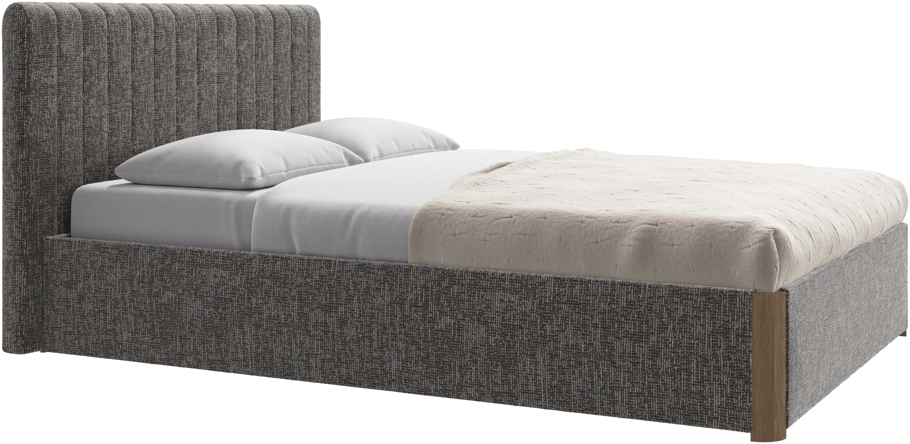 Element bed, bed-mounted headboard, with slats, excl. mattress