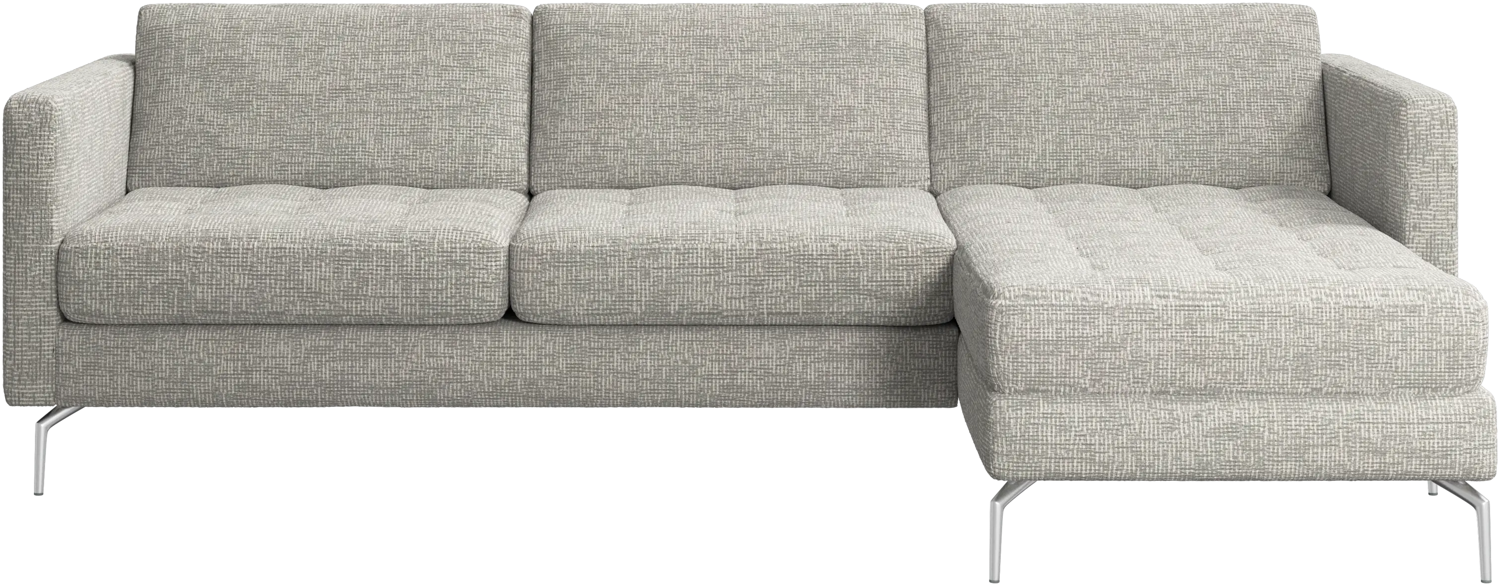 Osaka sofa with resting unit, tufted seat
