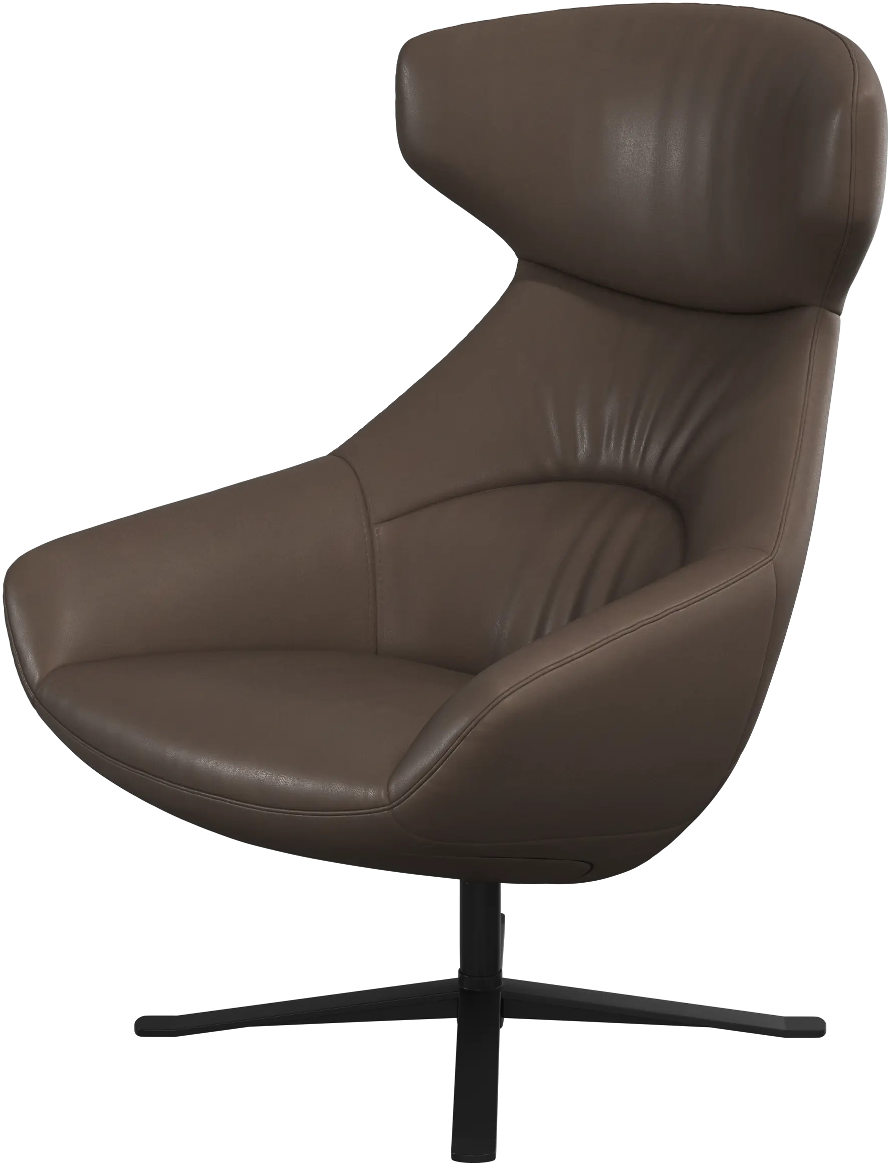 Porto chair with reclining back function and swivel base