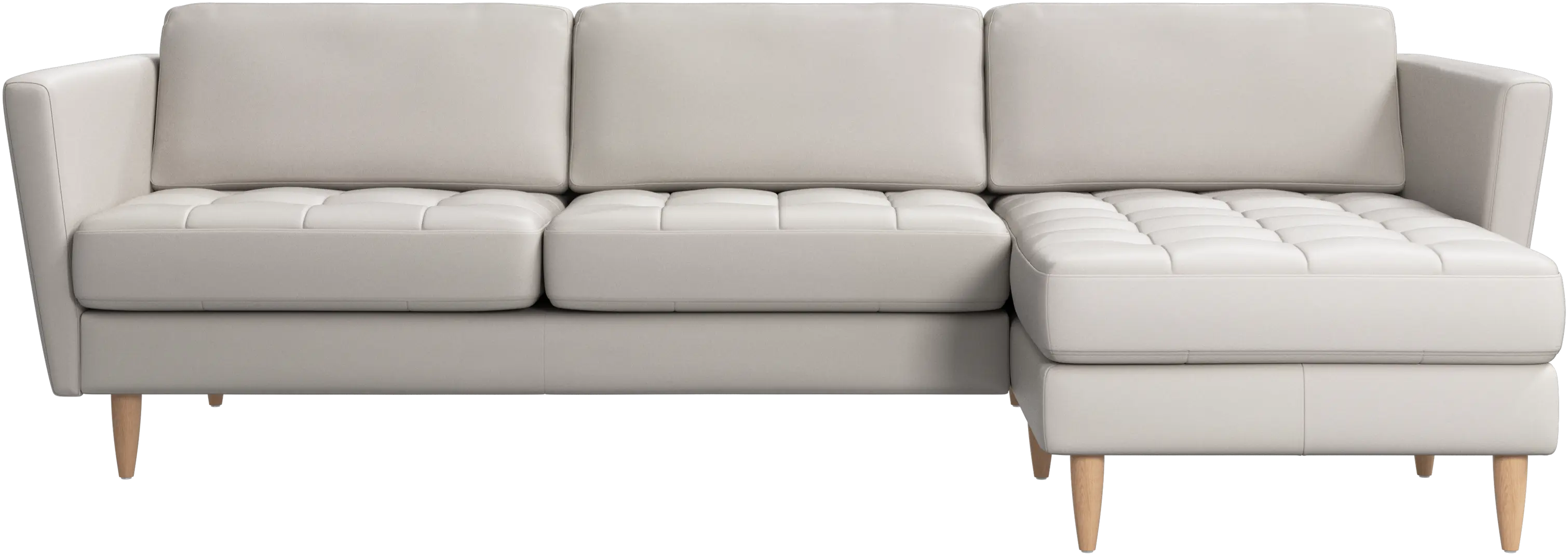 Osaka sofa with resting unit, tufted seat
