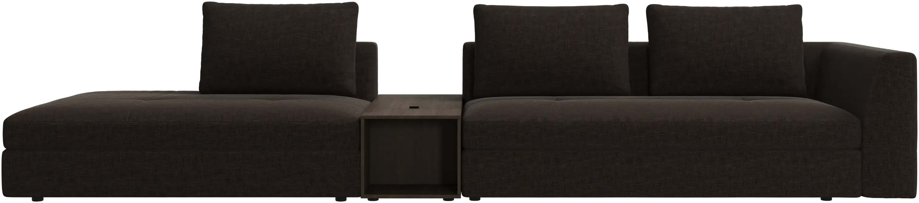 Bergamo 3-zitsloungebank met opbergruimte