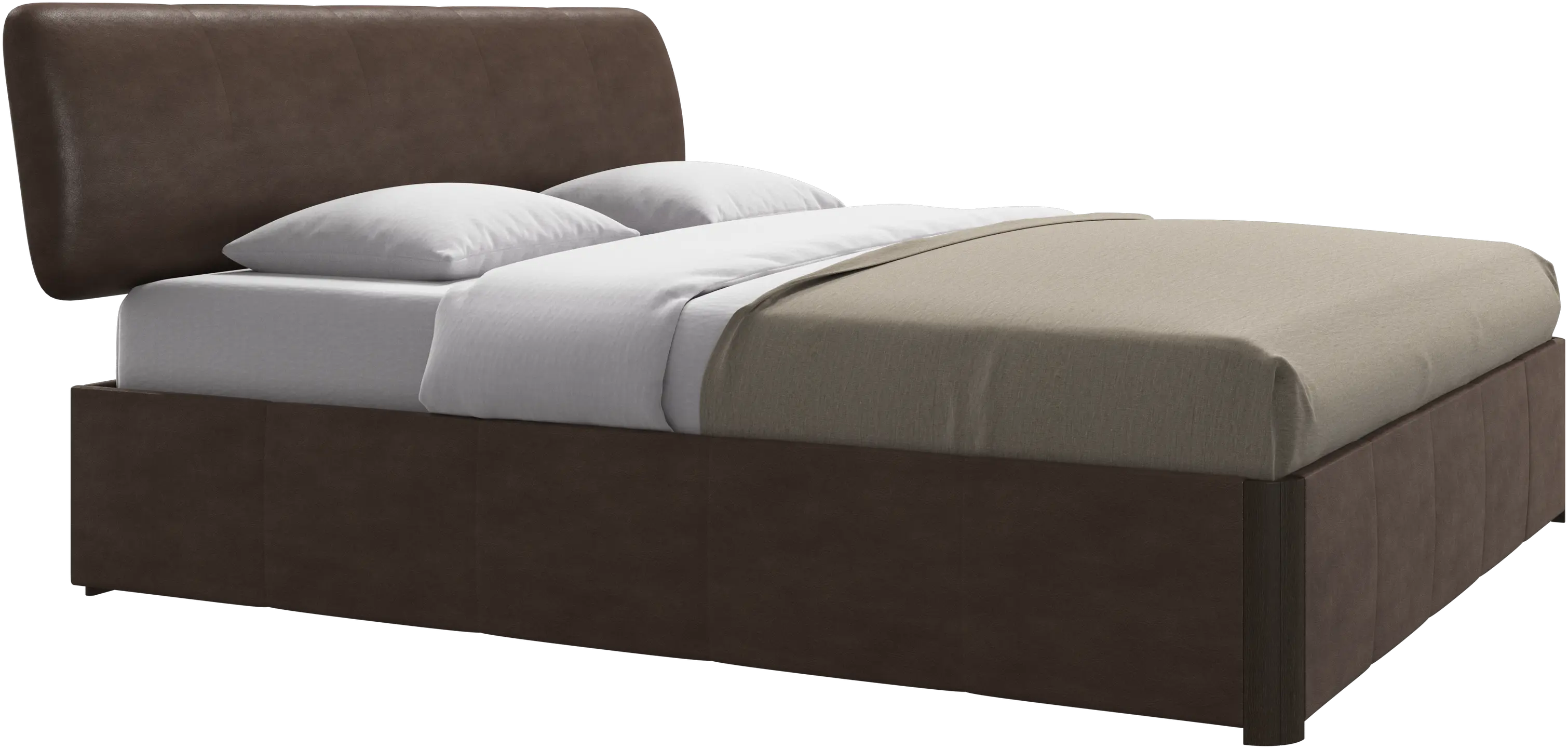 Element bed, bed-mounted headboard, with slats, excl. mattress