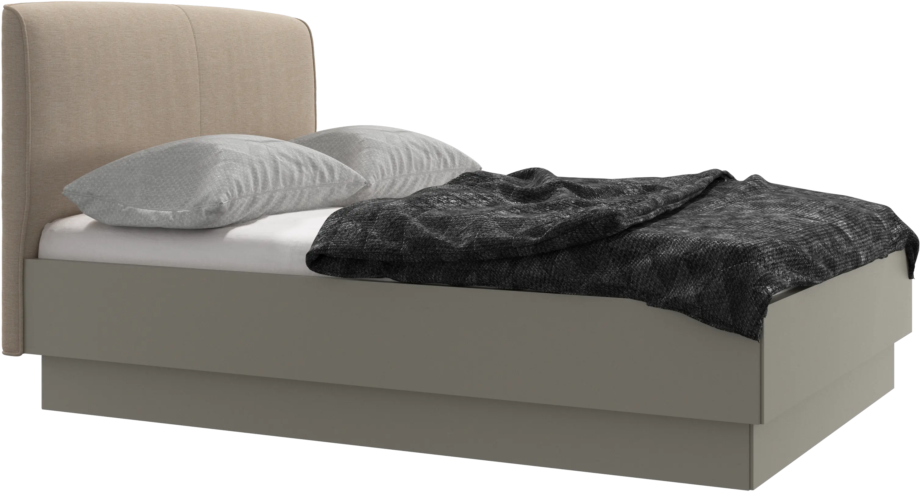 Houston, upholstered bed with storage