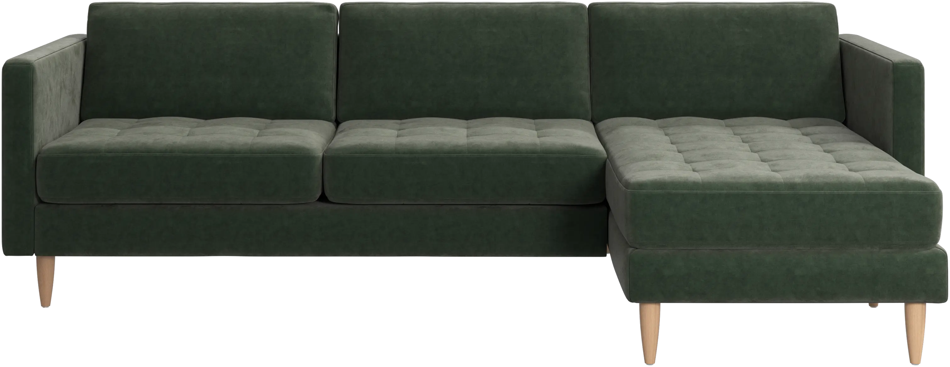 Osaka sofa with resting unit, tufted seat