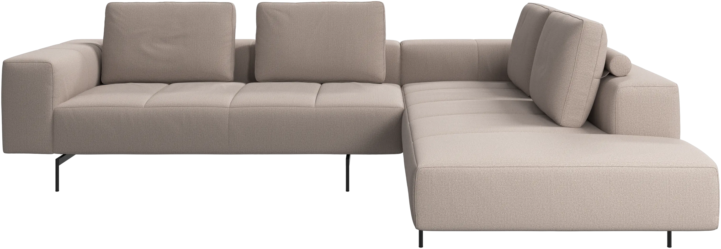 Amsterdam corner sofa with lounging unit