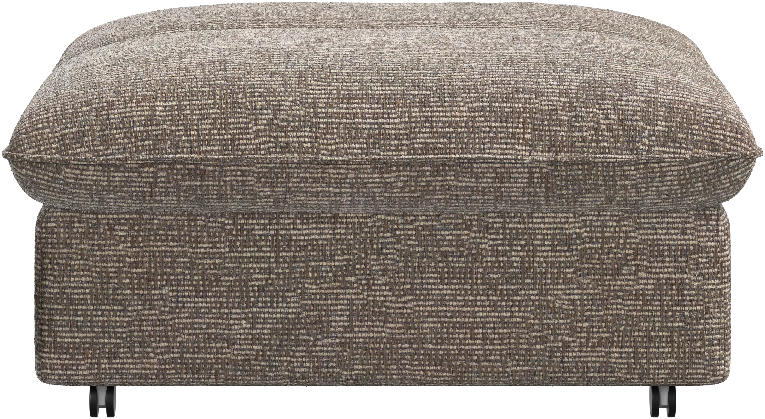 Southampton pouf on wheels with storage