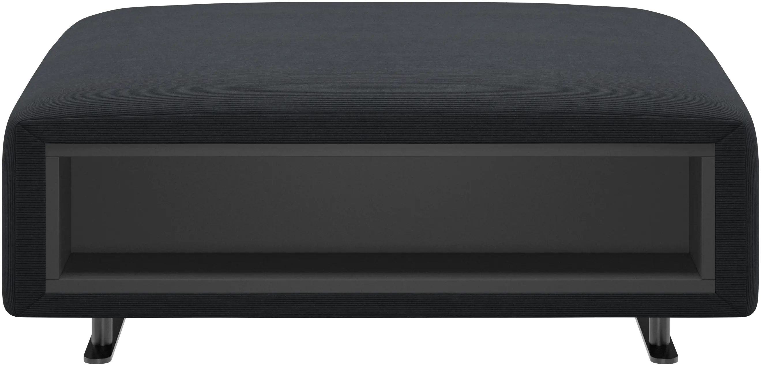 Hampton footstool with storage left and right sides