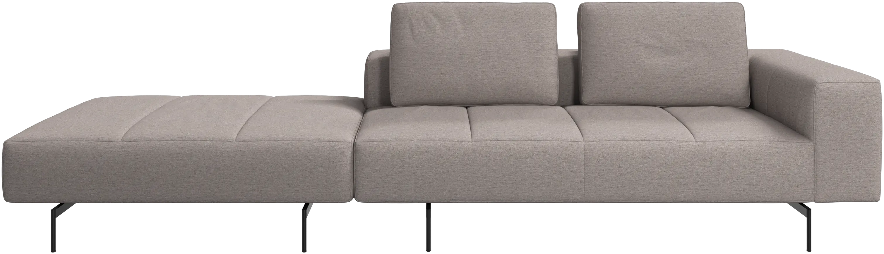 Canapé Amsterdam avec pouf sur la gauche