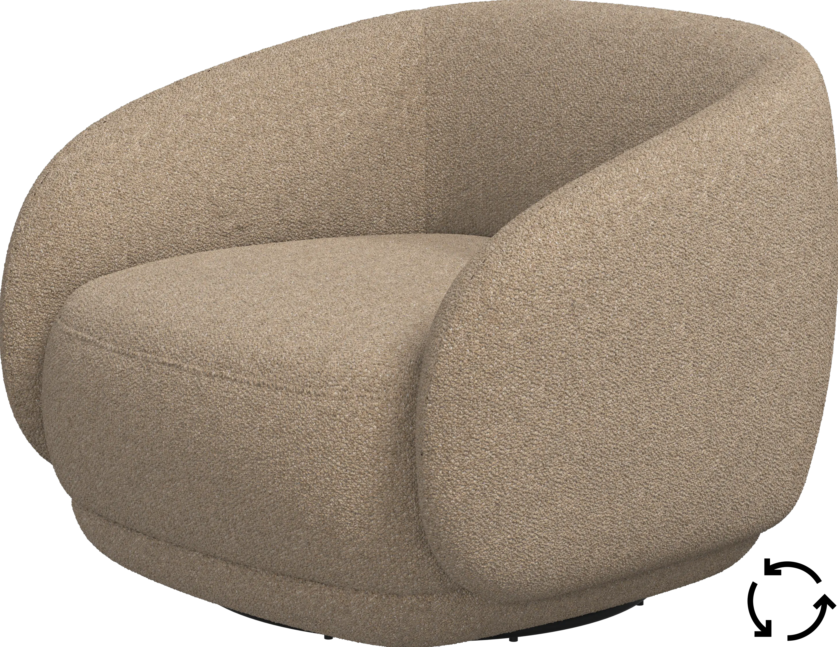 Bolzano chair with swivel base