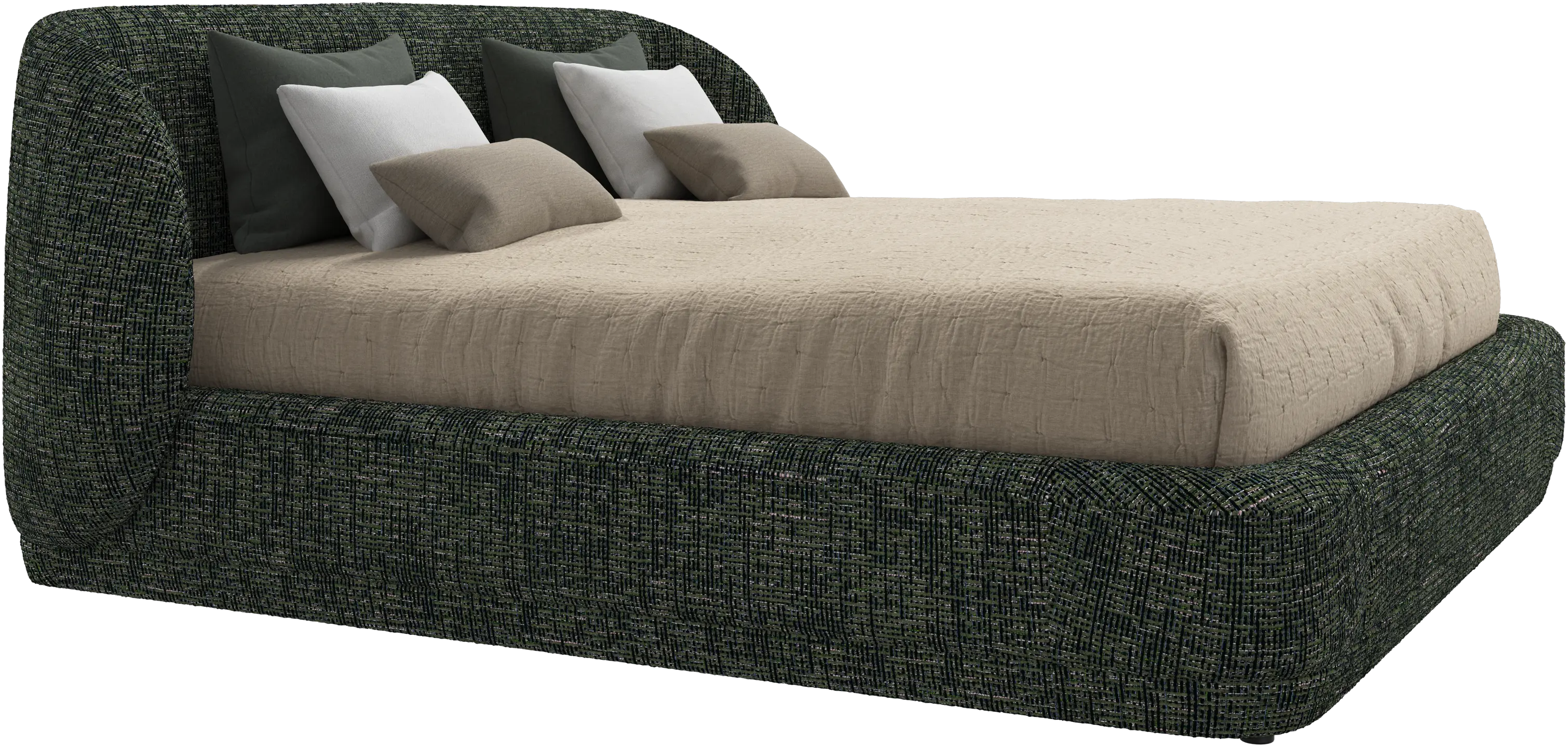 Lit Bolzano avec sommier à lattes – l193xL203 cm