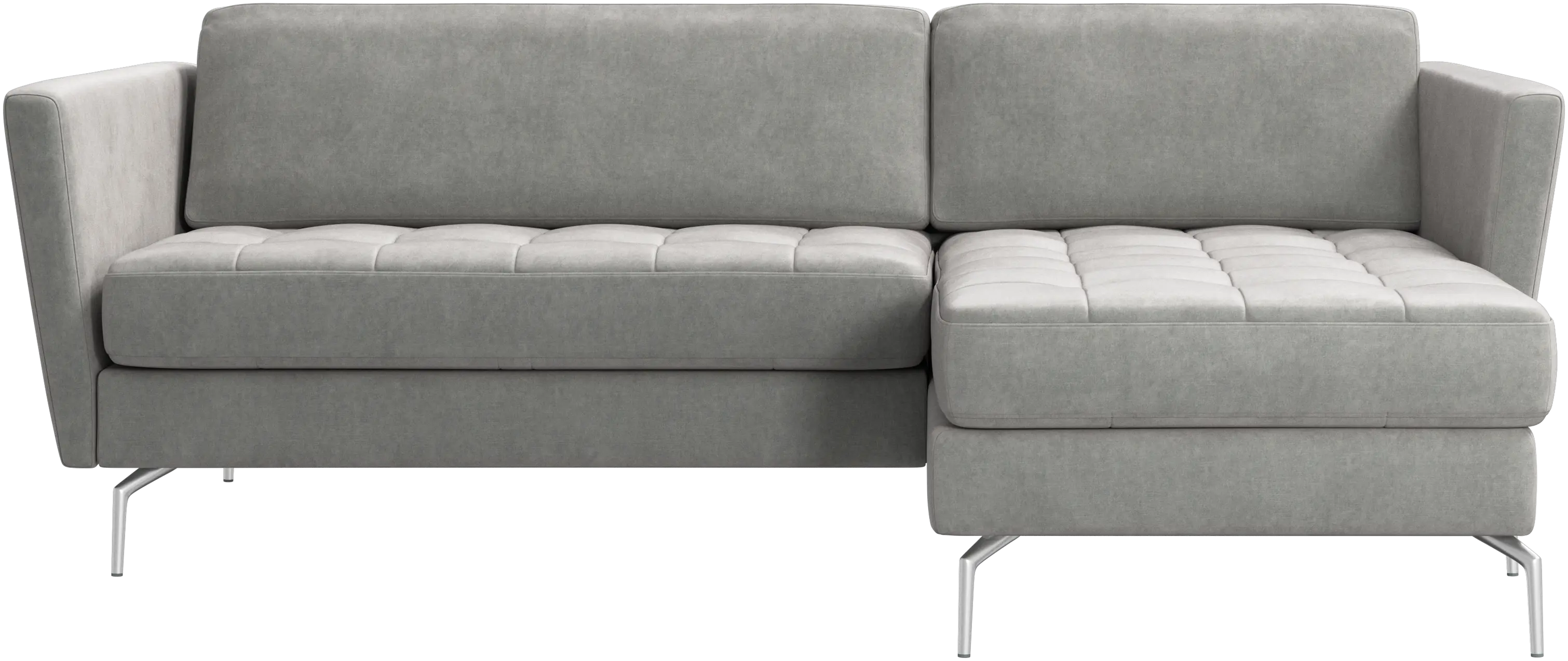 Osaka sofa with resting unit, tufted seat