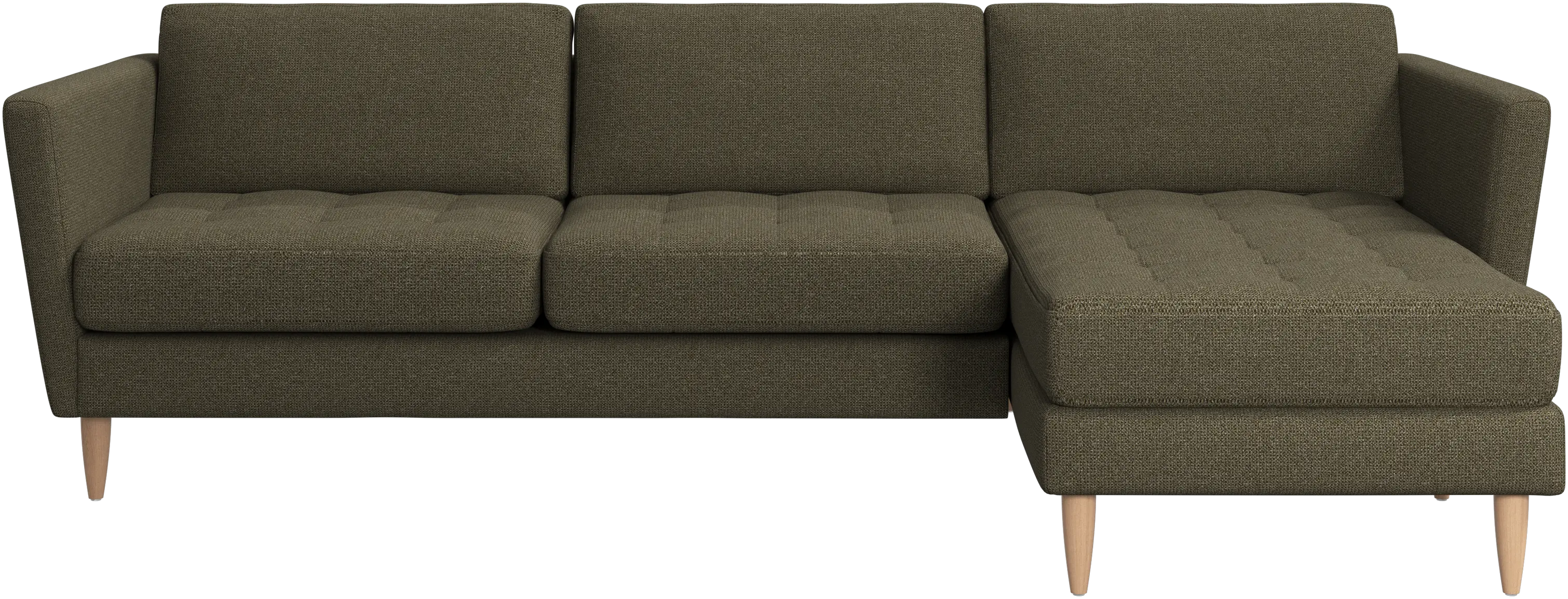 Osaka sofa with resting unit, tufted seat