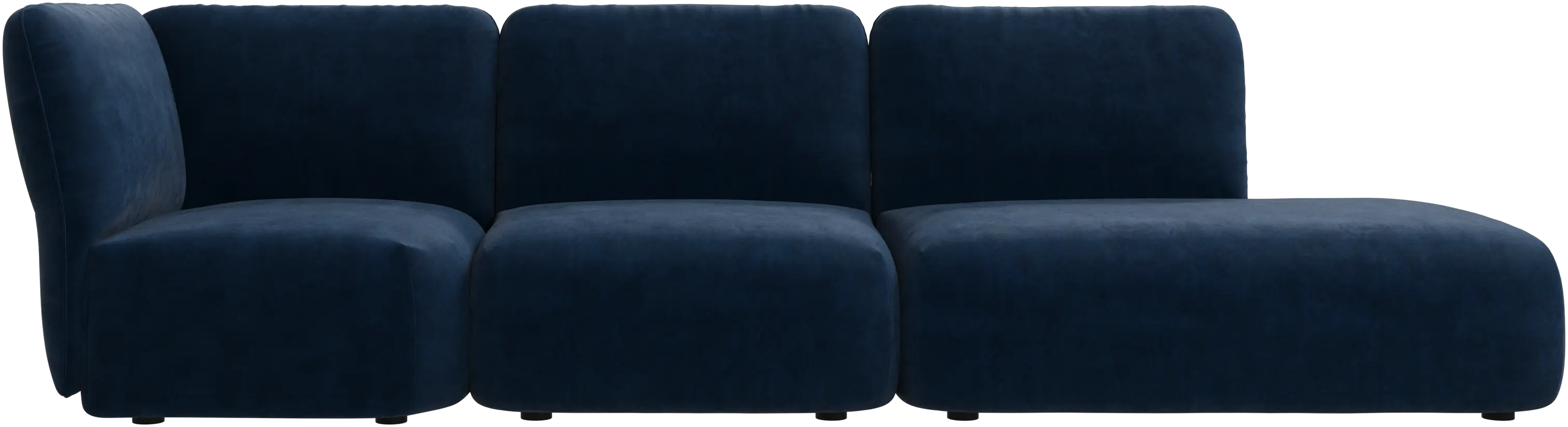Paraggi sofa with lounging unit left