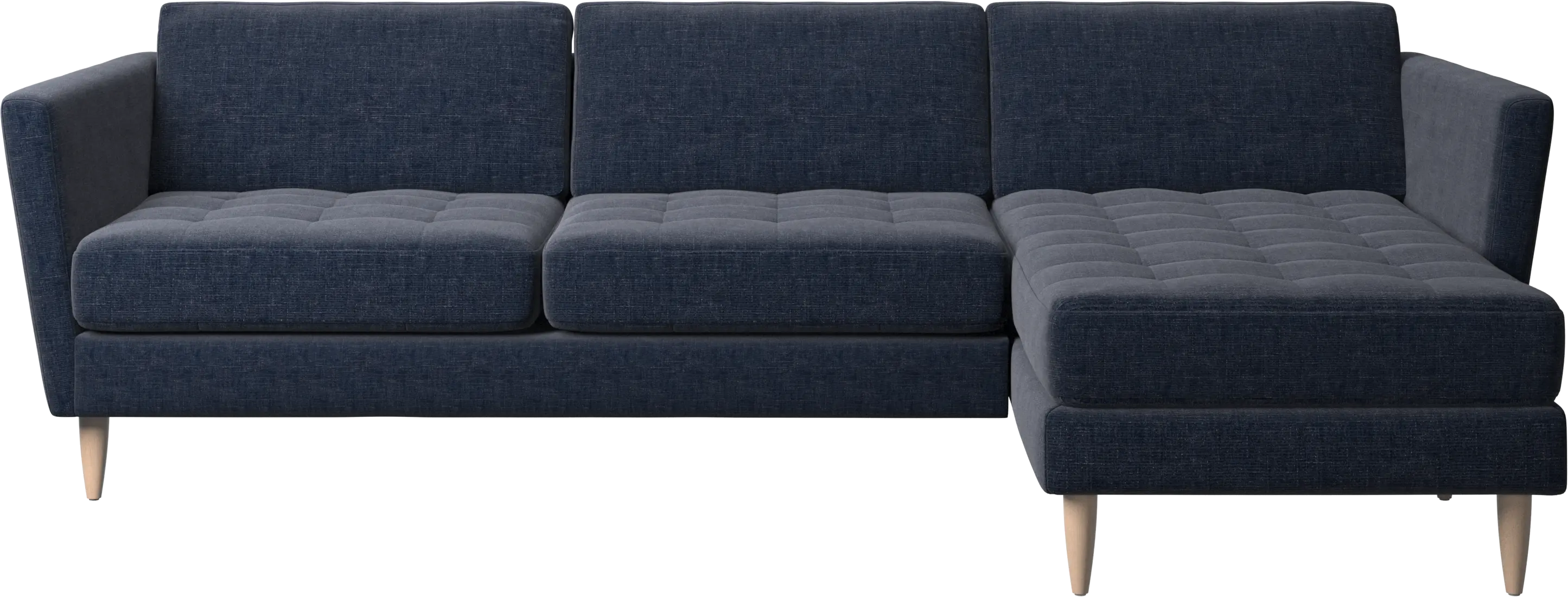 Osaka sofa with resting unit, tufted seat