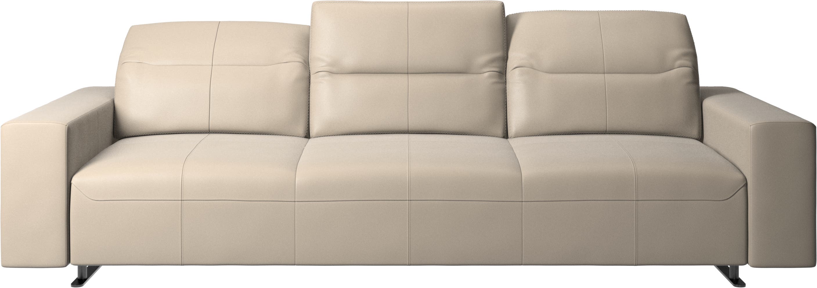 Hampton sofa with adjustable back and storage on the left side