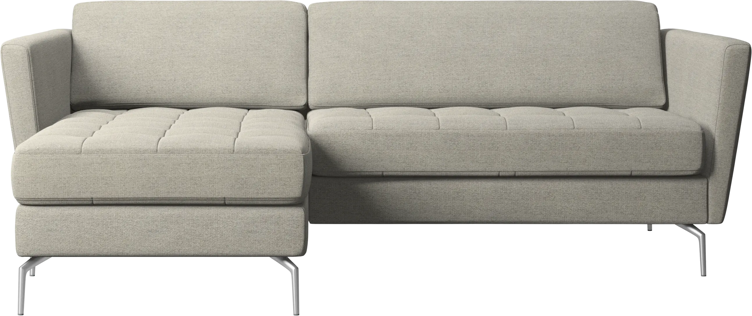 Osaka sofa with resting unit, tufted seat
