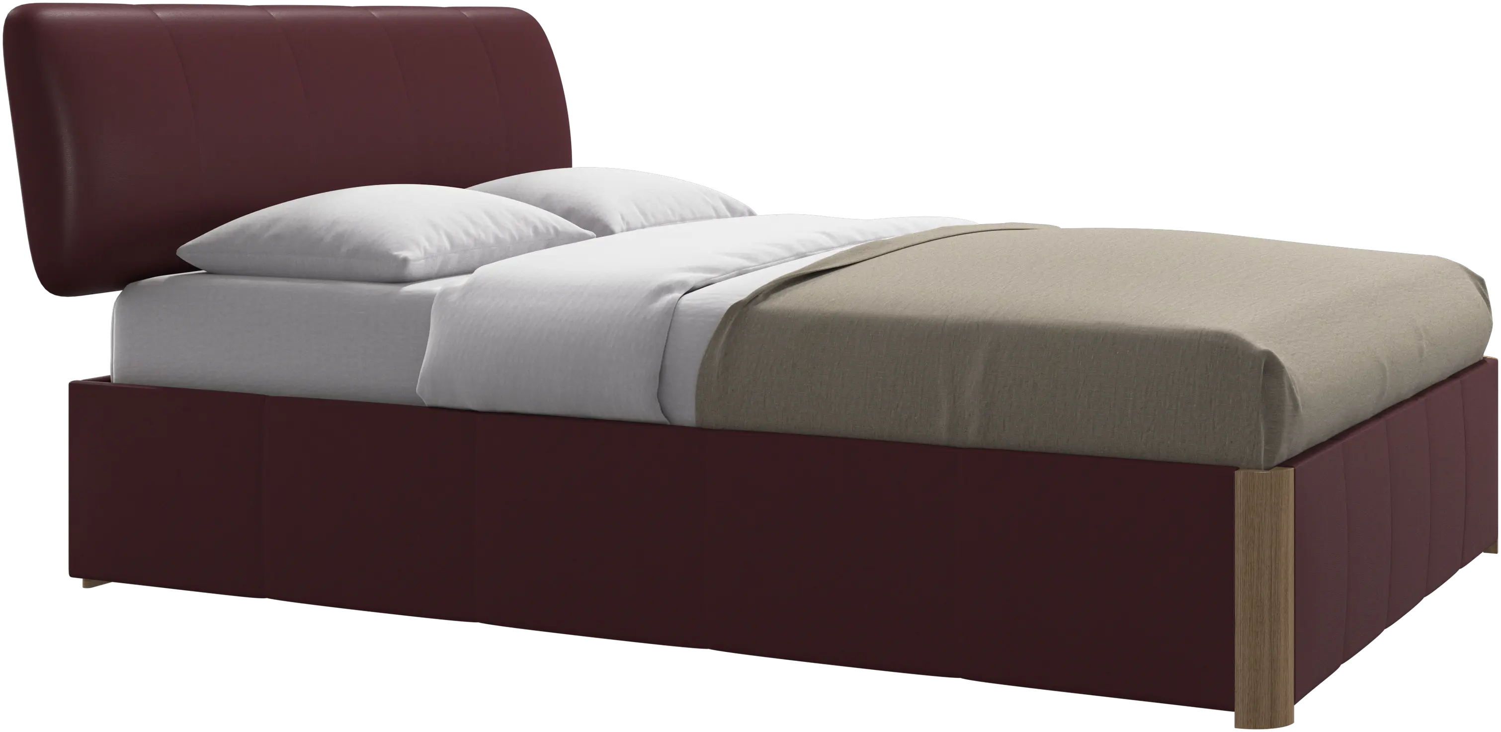 Element bed, bed-mounted headboard, with slats, excl. mattress