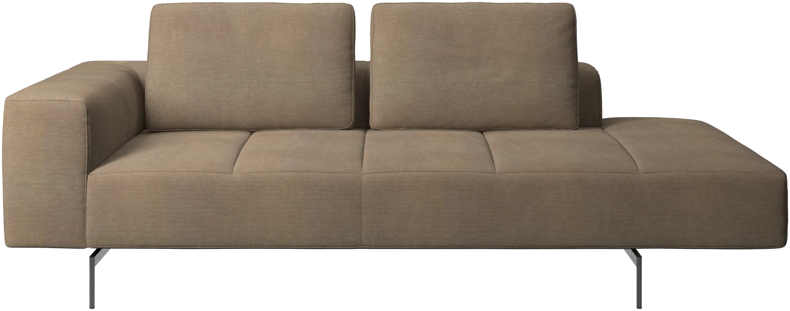 Amsterdam resting module for sofa, armrest left, open end right