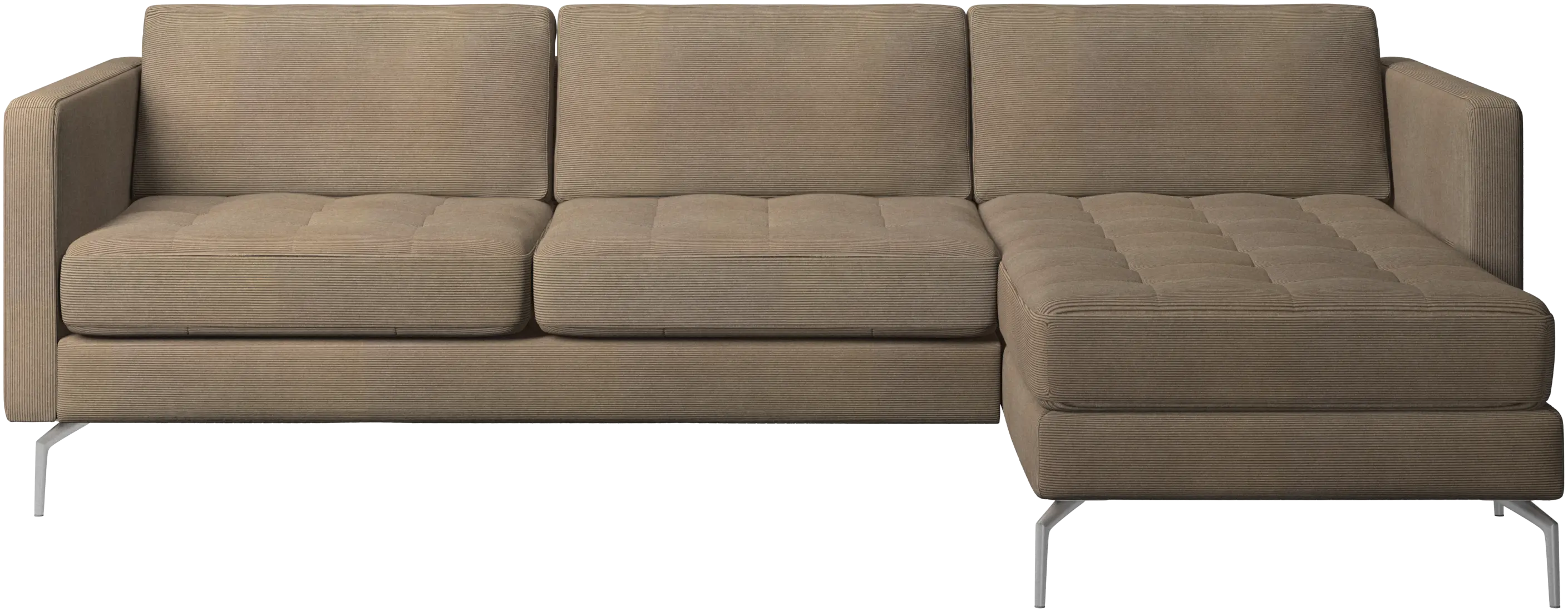 Osaka sofa with resting unit, tufted seat