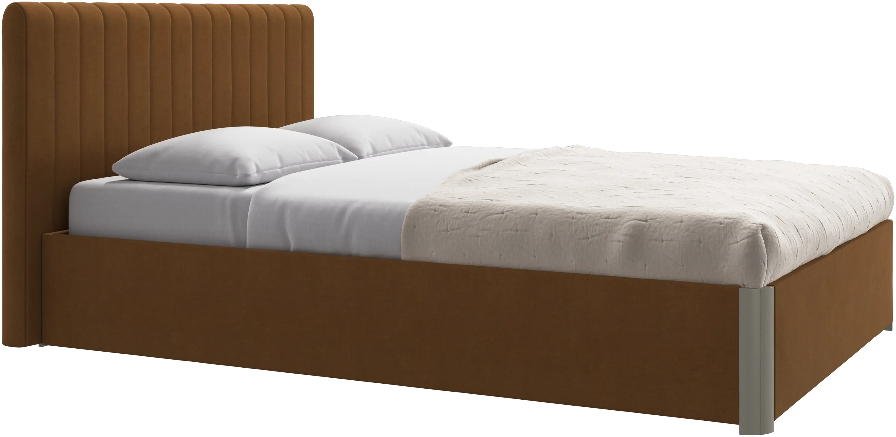 Element bed, bed-mounted headboard, with slats, excl. mattress
