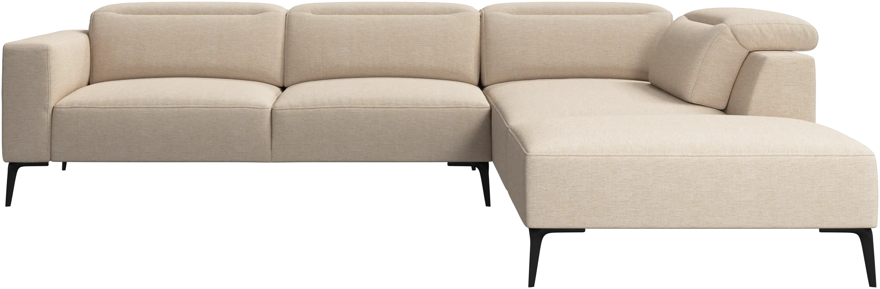 Zürich corner sofa with lounging unit