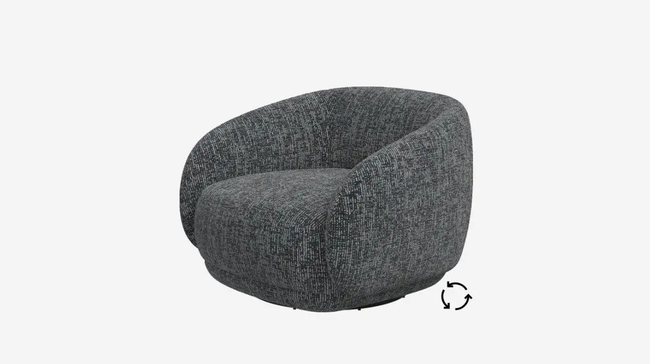 Bolzano armchair with swivel function