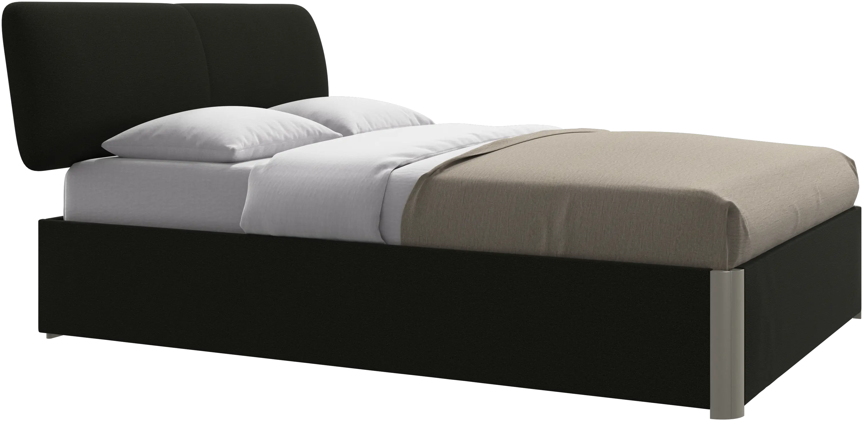 Element bed, bed-mounted headboard, with slats, excl. mattress