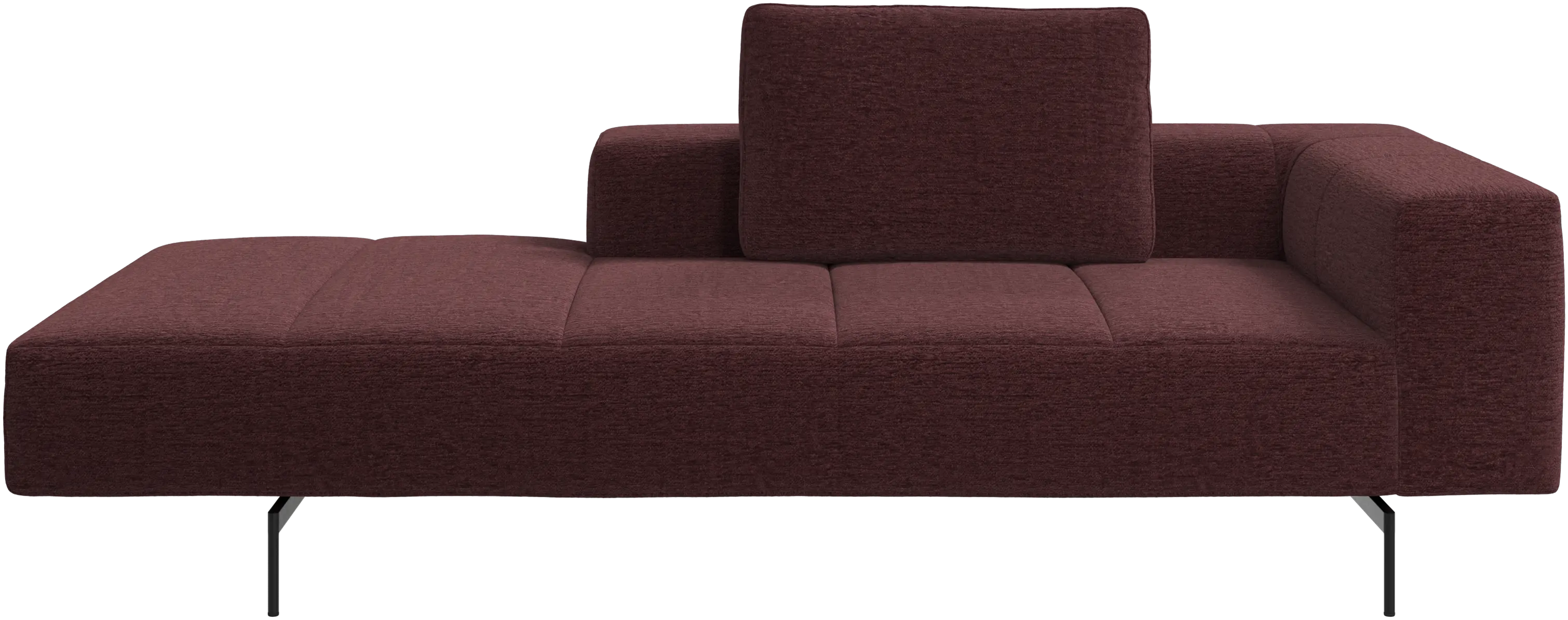 Amsterdam Iounging module for sofa, armrest right, open end left