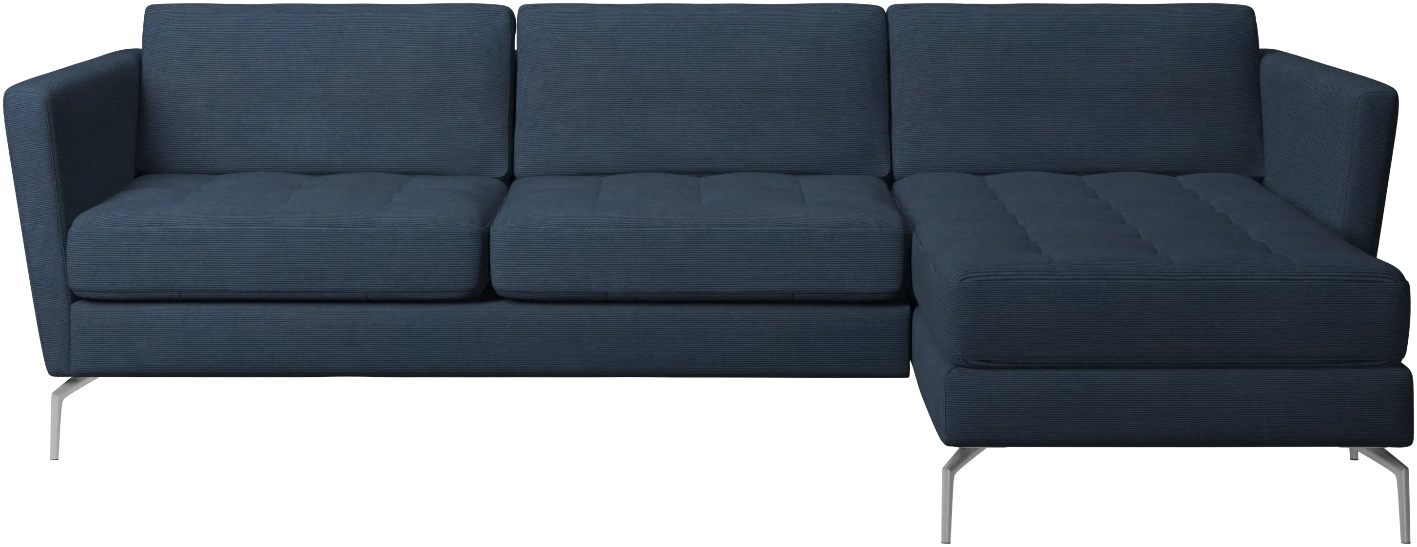 Osaka sofa with resting unit, tufted seat
