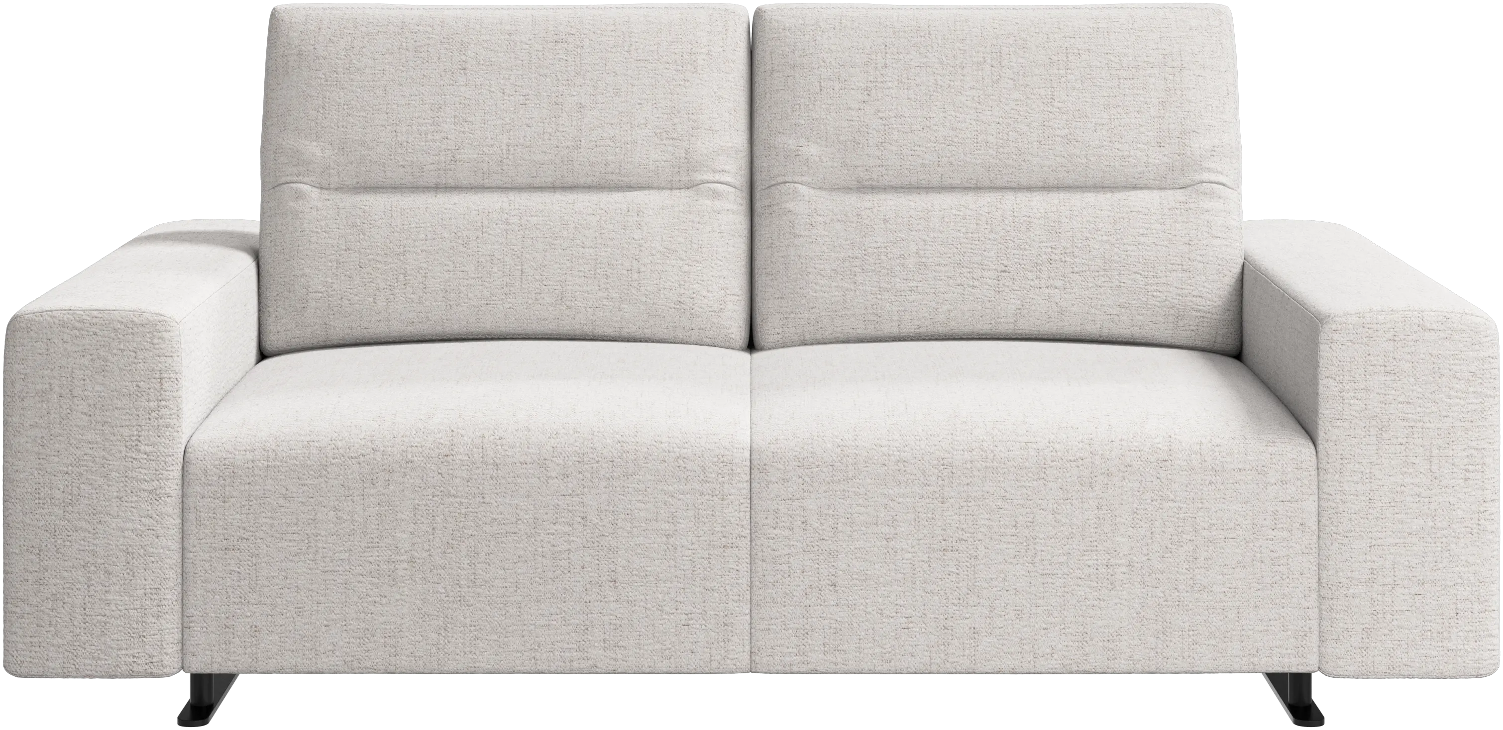 Hampton sofa with adjustable back and storage on the right side