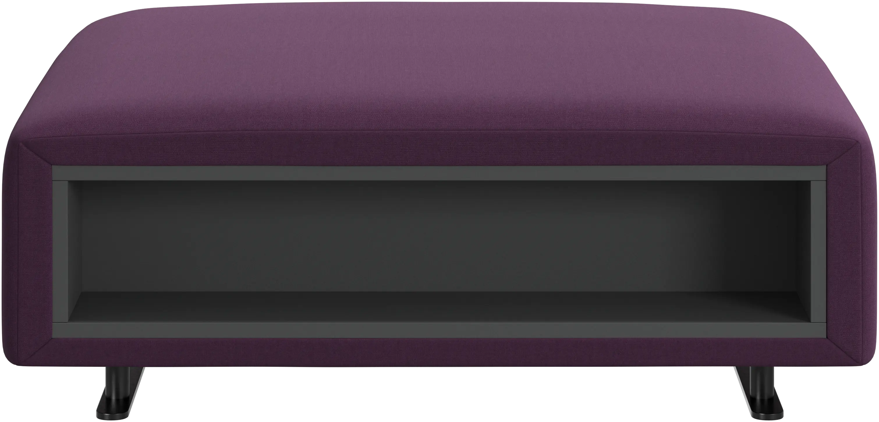 Hampton footstool with storage left and right sides