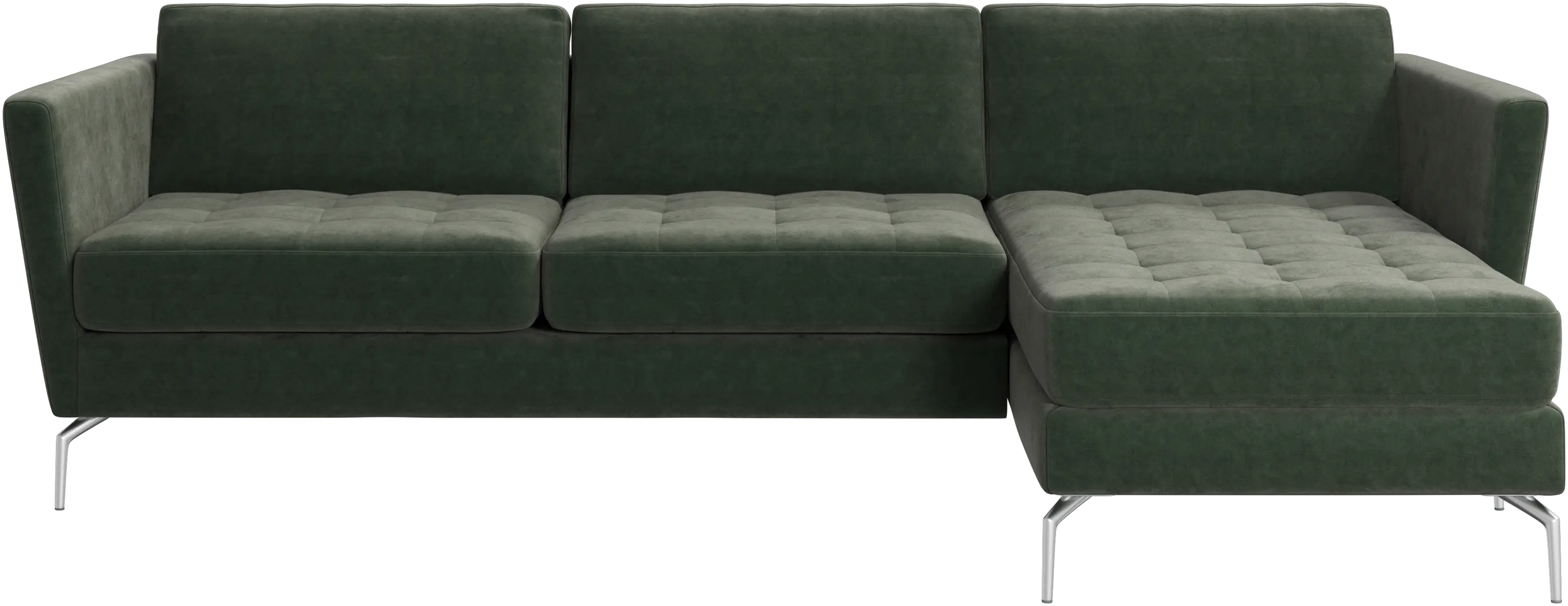 Osaka sofa with resting unit, tufted seat