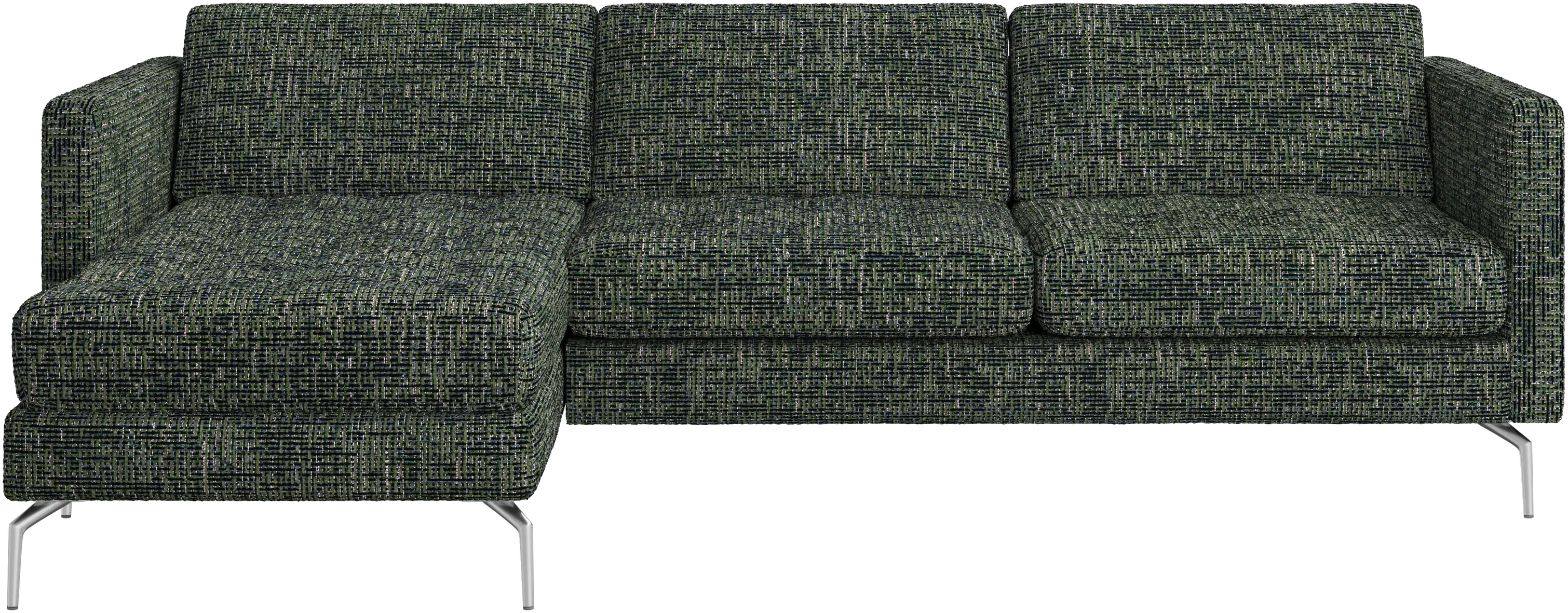 Osaka sofa with resting unit, tufted seat